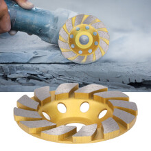 Disco de rectificado para concreto de 4 pulgadas 12 segmentos Turbo Row taza diamantada herramienta de alta resistencia