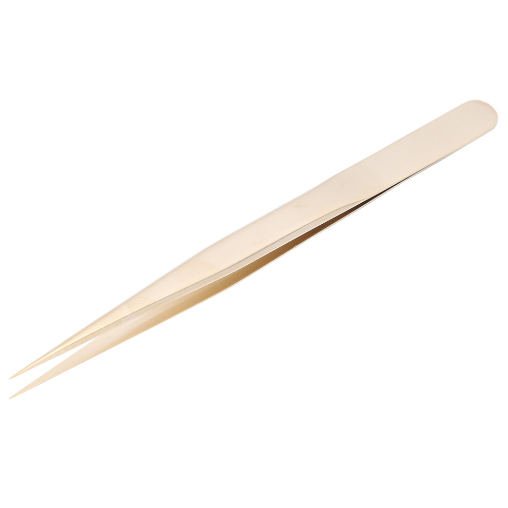 Golden Multifunctional Nail Art Tweezers Steel