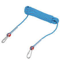 Kletterseil 8 mm statisches Sportseil Outdoor-Abenteuerseil 20 m für Bergsteigen Fels Wand Baum Blau
