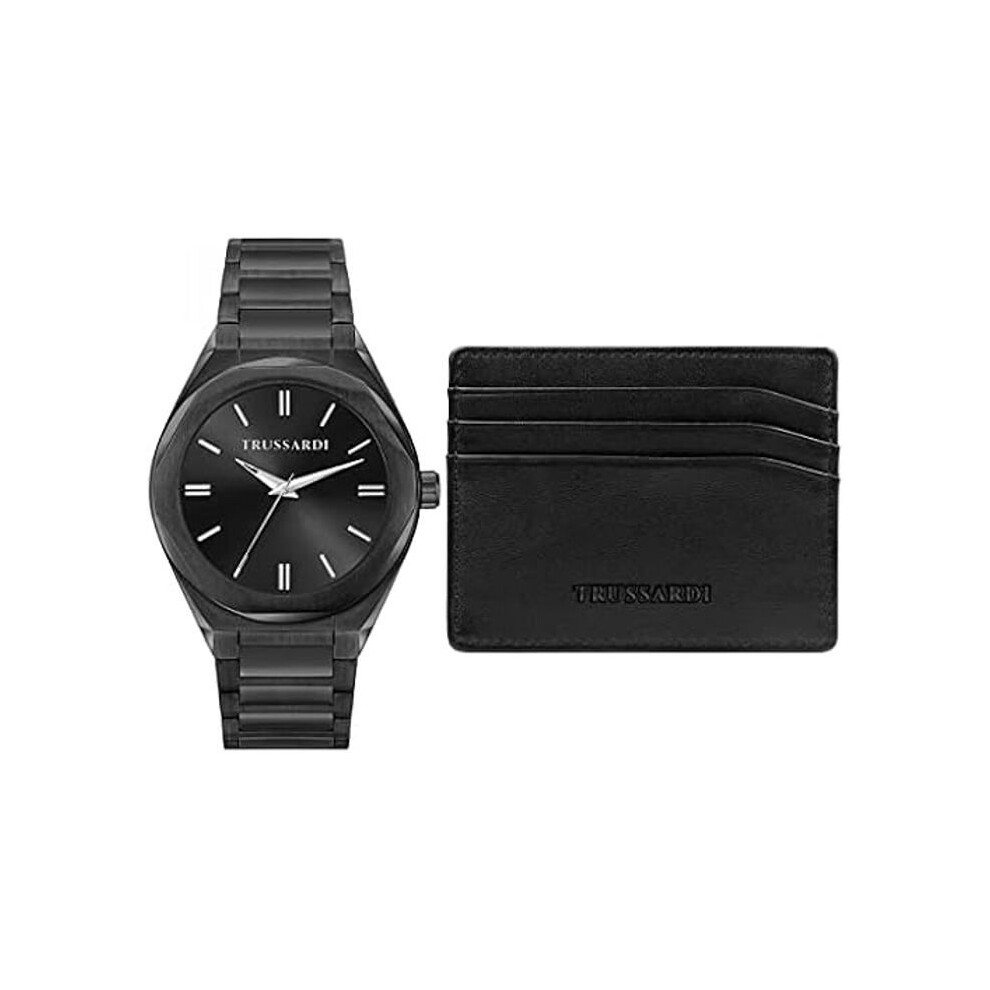 Orologio Uomo - Trussardi - Brink - 42 Mm - Acciaio - Quarzo - Resistenza 5 Atm