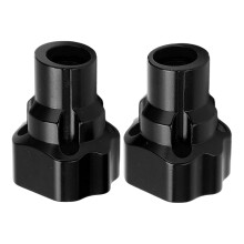 2 Stück RC Hinterachskappe Buchse Achsengehäuse Außenhülse aus Aluminium für Losi LMT Monster 1/8 RC Truck Schwarz