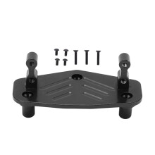 Schwarzer Aluminiumlegierungs-Lenkservo-Befestigungswinkelbasis für 1/8 Losi LMT-Truck Ersatzteile