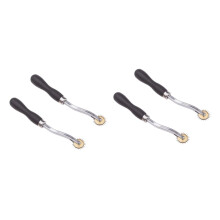 Double Tracing Wheel Sewing Tool Set - 2 Steel Toothed Cloth Wheels for Scribing Lines and Tailoring 2pcs*2