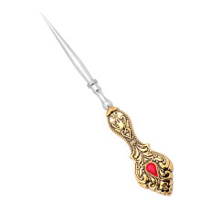 Vintage Sewing Awl Tool for Leather and Fabric Crafting with Metal Handle and Ergonomic Grip for Easy Use