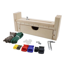 Bracelet Weaving Rack Kit - Wooden Frame DIY Jewelry Making Set for Bond Bracelets, Craft Supplies, Random Colors