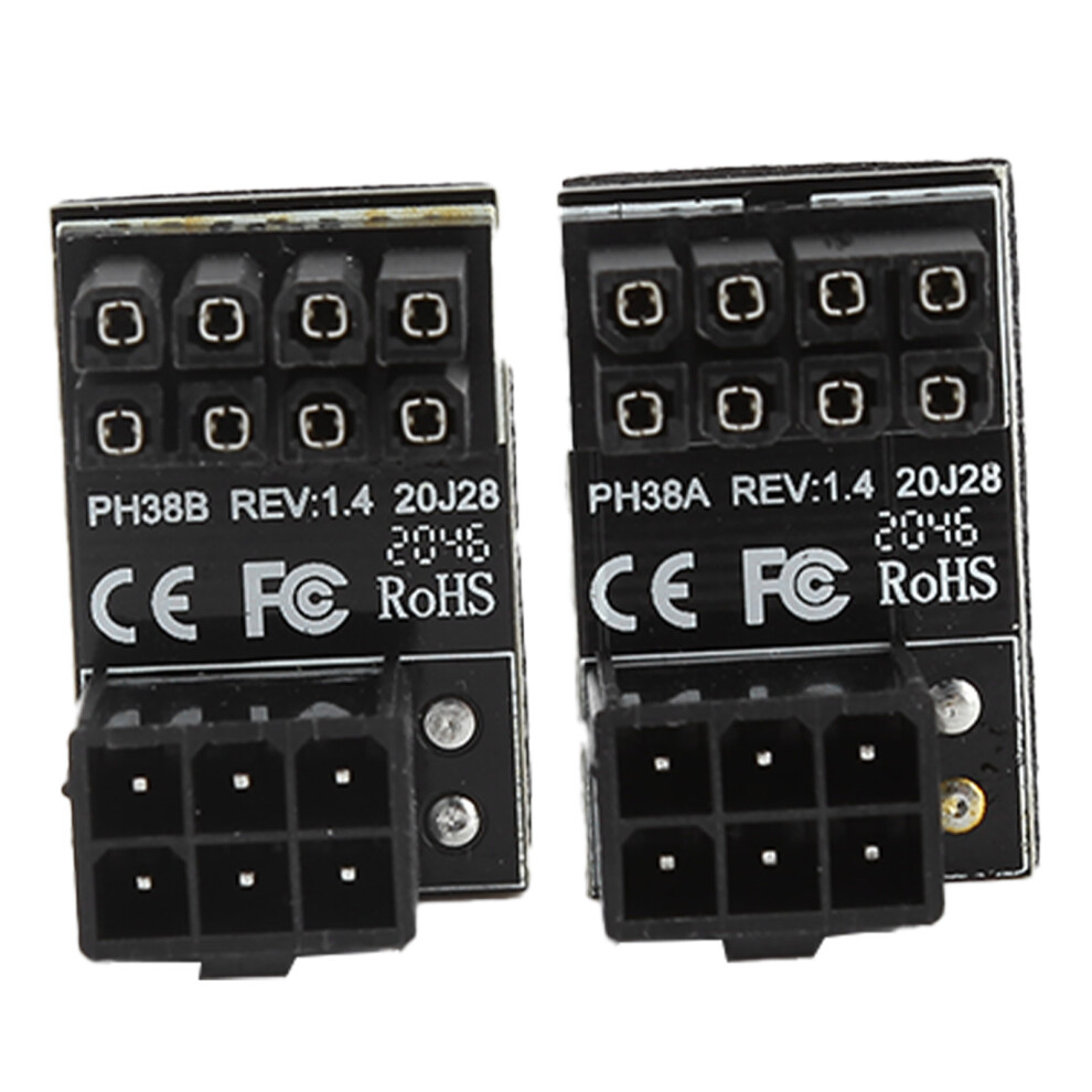 2Pcs Power Adapters 6Pin Female To 8Pin Male 180 9387669169202