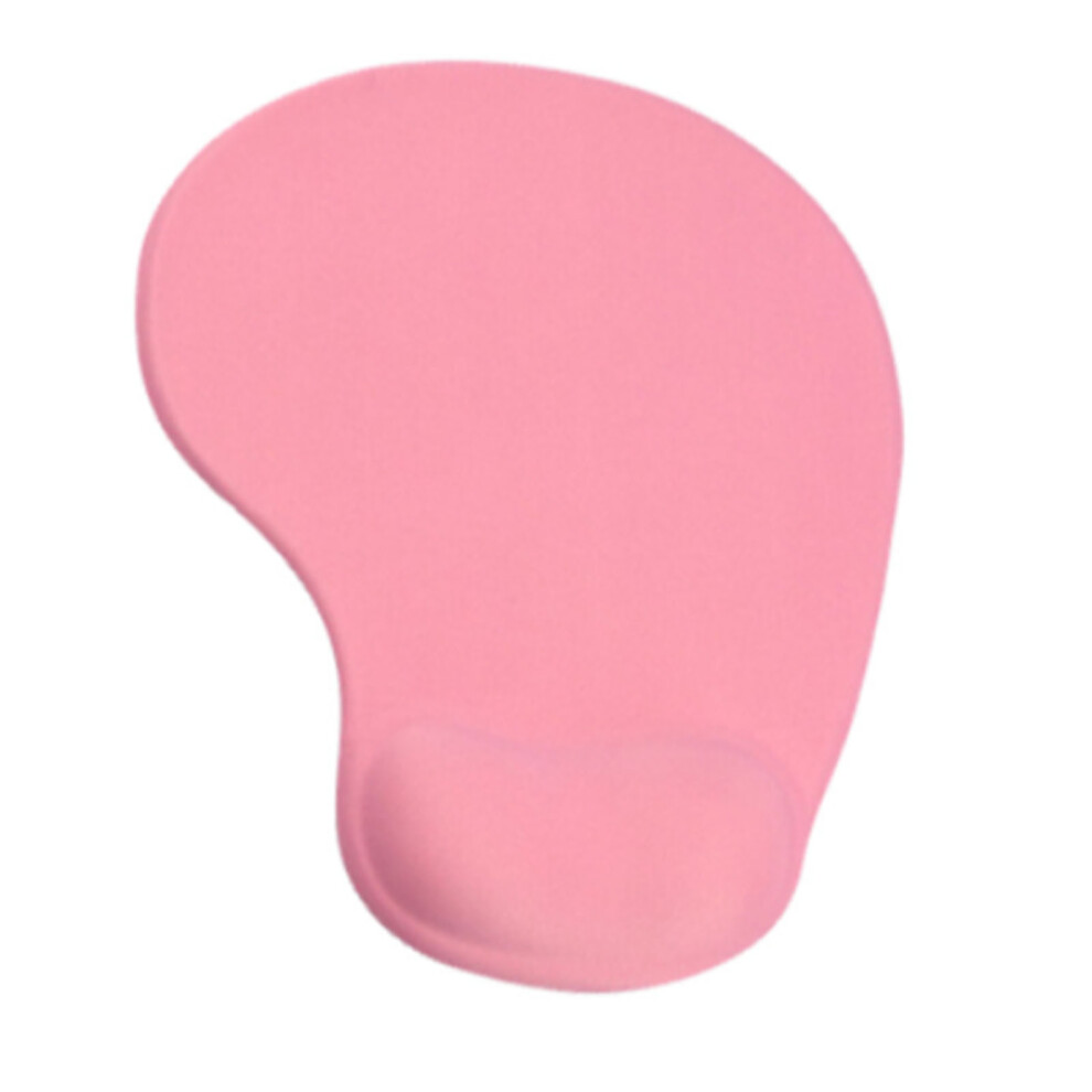 Wrist Rest Mouse Pad Ergonomic Design Soft Pink 9387669169417