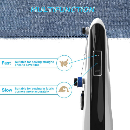 Handheld Sewing Machine Mini Portable Electric for Beginners with Dual Mode Quick Stitching and Accessory Kit for DIY Projects 2