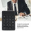 Ergonomic 18-Key Wireless Numeric Keyboard, Black, Model MLD-269 3