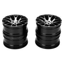 4 piezas TT-01/TT-02 52mm buje de rueda de aluminio negro