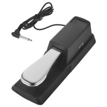 Keyboard Pedal for Electronic Keyboards Sustain Pedal with Alloy Non-Slip Pad, Compatible with Various Models, Random Style