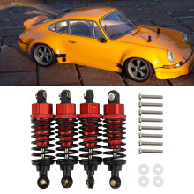 Ammortizzatori RC in alluminio rossi per i modelli TAMIYA TT-01 TT-02 TA05 TL-01 MF-01X