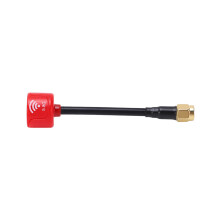 Antenna ad alto guadagno 5,8 GHz 2,5 dBi RHCP per drone RC con connettore SMA, 85 mm, rossa
