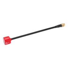 Antenna FPV per drone 5,8 GHz 155 mm 2,5 dBi RPSMA foro interno per gare (Rosso)