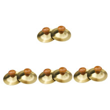 5 Sets Finger Cymbals for Toddlers Boys and Girls Mini Hand Bells Educational Percussion Toys 2pcs Each Set