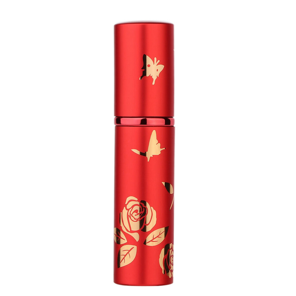 Red Portable Perfume Bottle Aluminum Atomizer Empty