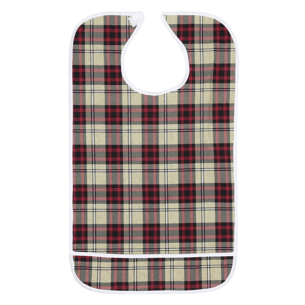 Adult Waterproof Mealtime Bib Double Layer Elder