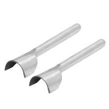 2 Stück Halbkreis-Leder-Schneidwerkzeug Stahl-Punch Craft-Set für Gürtelriemen 20 mm