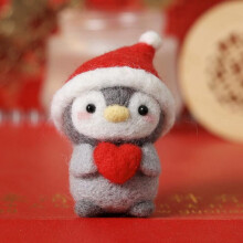 Felting Kit Penguin Needle Felting Kit for Beginners with Foam Mat and Instructions DIY Home Ornaments