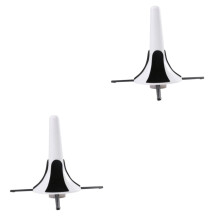 Saxophone Holder Stand 2pcs Portable Foldable Metal Tripod for Wind Instruments Adjustable Height White