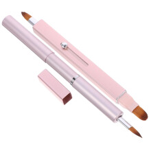 Travel-Ready Lip Brush Set 2pcs Retractable Soft Bristles Lip Makeup Applicator for Women Easy to Carry Portable Tool