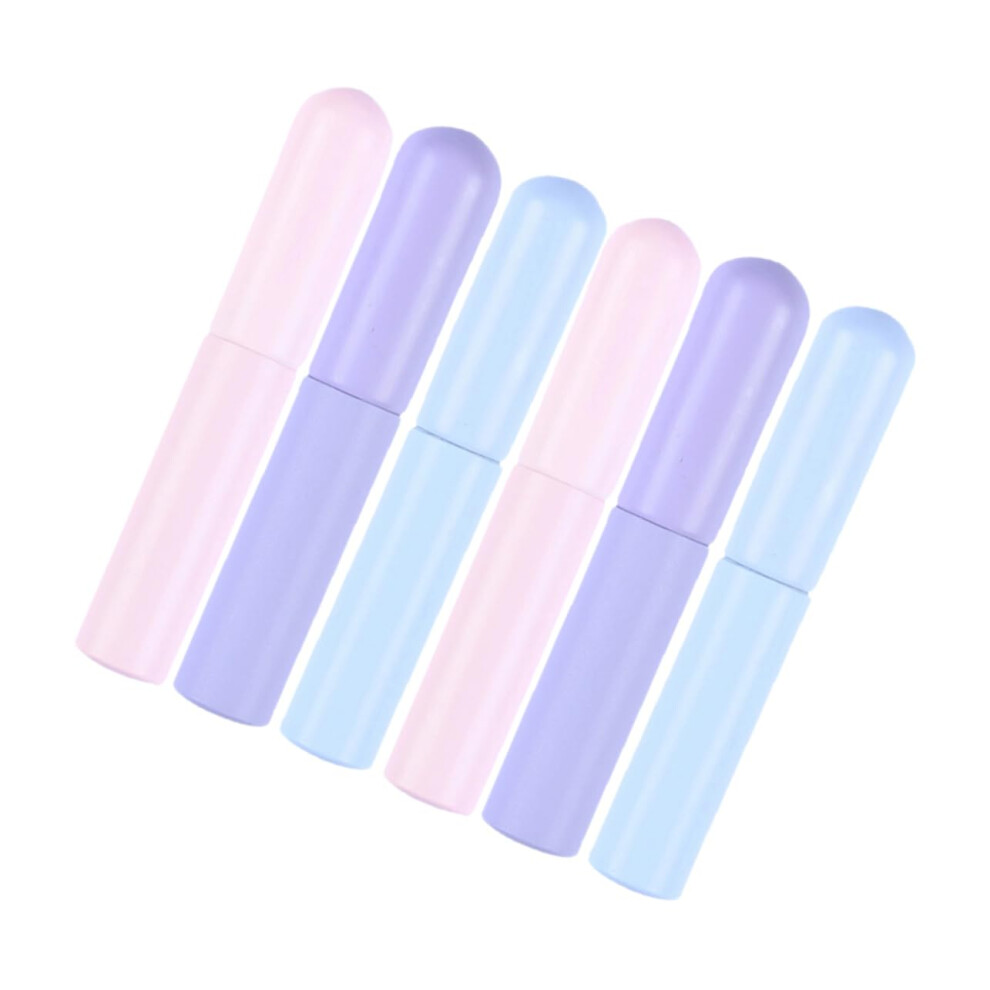 6Pcs Lip Brush Set Portable Lip Applicators for Liquid Cosmetics Even Color Distribution Travel Size Brushes