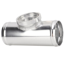 2,5 Zoll Blow-Off-Ventil Flansch Aluminiumlegierung Silber Rostfrei Universeller Ersatz für HKS SSQV SQV