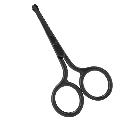 Nose Hair Scissors Rounded Tip Moustache Beard 2