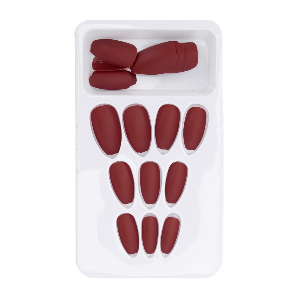 24PCS False Fingernails Long Press Full Cover Fake