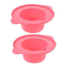 Silicone Waxing Bowl for Hair Removal Wax Warmer Pot Insert, 2pcs Non-Stick Durable Kitchenware for Home Beauty Spa Kits