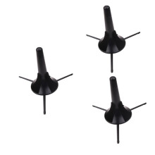 3pcs Foldable Trumpet Stand Holder Metal Bracket with Rotating Screw and Felt Protection, Stable 3-Leg Base