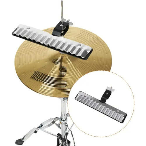 Percussion Crasher Metal Playing Surface Accessory, 3/8" Eye Bolt Mount, Unique Sound Effect, Durable Design 1