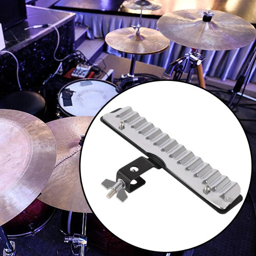Percussion Crasher Metal Playing Surface Accessory, 3/8" Eye Bolt Mount, Unique Sound Effect, Durable Design 2