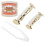 Hip Hop False Teeth Set Reusable Unfading Copper 12