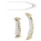 Hip Hop False Teeth Set Reusable Unfading Copper 6