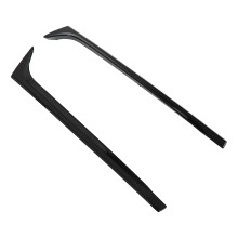 2 pièces MK5 Spoiler latéral de vitre arrière noir brillant ABS