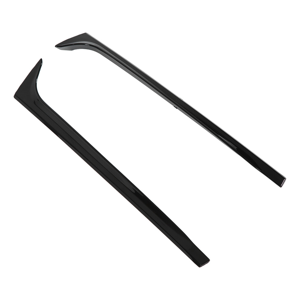 2Pcs Glossy Abs Rear Window Side Spoiler Replacement For Mk5 2011-2017 Black 9421342602300