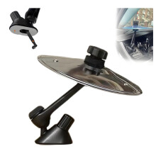 Mini Drum Crash Cymbal for Car Air Vent, Rugged Silver Design, Easy Installation, Fits All Vehicle Types