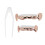 Hip Hop False Teeth Set Reusable Unfading Copper 8