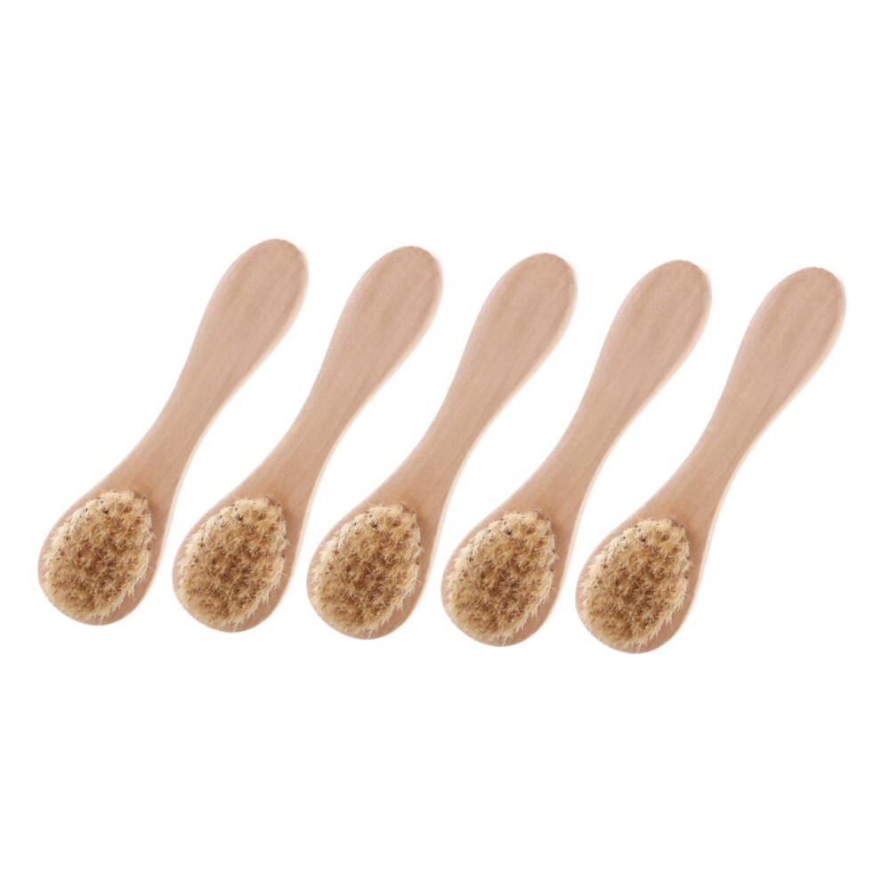 Facial Exfoliating Brush Set - 5pcs Gentle Cleansing Face Brush for Sensitive Skin, Soft Bristles, Effective Exfoliation