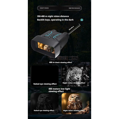 4K Ultra HD Night Vision with 400m Range, 8x Zoom, 4500mAh Battery 1