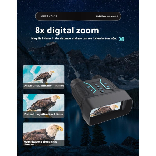 4K Ultra HD Night Vision with 400m Range, 8x Zoom, 4500mAh Battery 2