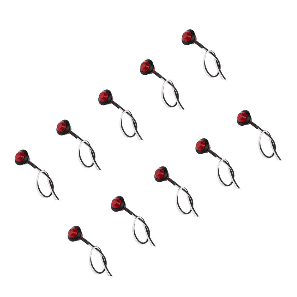 10Pcs Ip68 Waterproof 3Led Round Side Marker S For Truck Car Rv Light 8361342603208