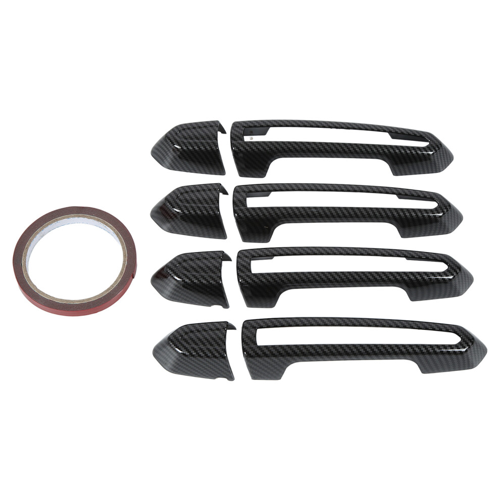 8Pcs Carbon Fibre Style Door Handle Covers For Cadillac 2013-2020 8171342603180