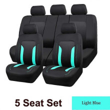 (Mint 5 Seat) Coprisedili per auto in tessuto a rete traspirante, accessori per auto, interni con tasca