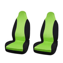(2 pezzi verde nero)X Autohaux 5 colori Coprisedili universali per auto Coprisedili per interni