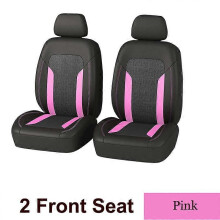 Coprisedili per auto in tessuto a rete traspirante (rosa 2 posti), accessori per auto, interni con tasca