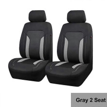 Coprisedili per auto in tessuto a rete traspirante (grigio 2 posti) Accessori per auto Interni con tasca