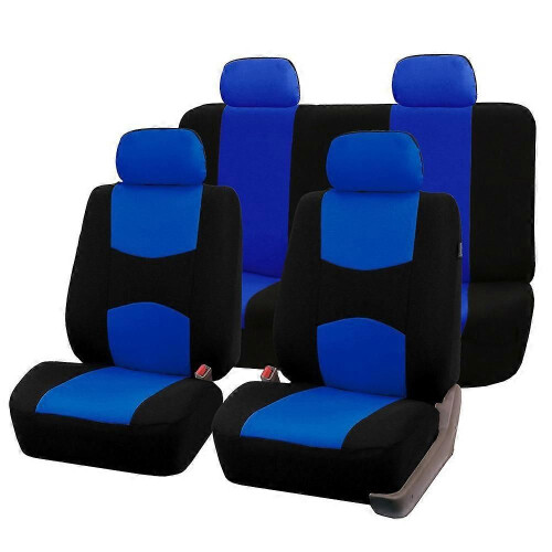 (BLU 5 pezzi) Coprisedili per auto Set completo 5 pezzi 2 pezzi Coprisedili universali Coprisedili per