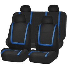 (Set completo blu) Coprisedile per auto AUTOYOUTH Poggiatesta staccabili Coprisedili universali in poliestere